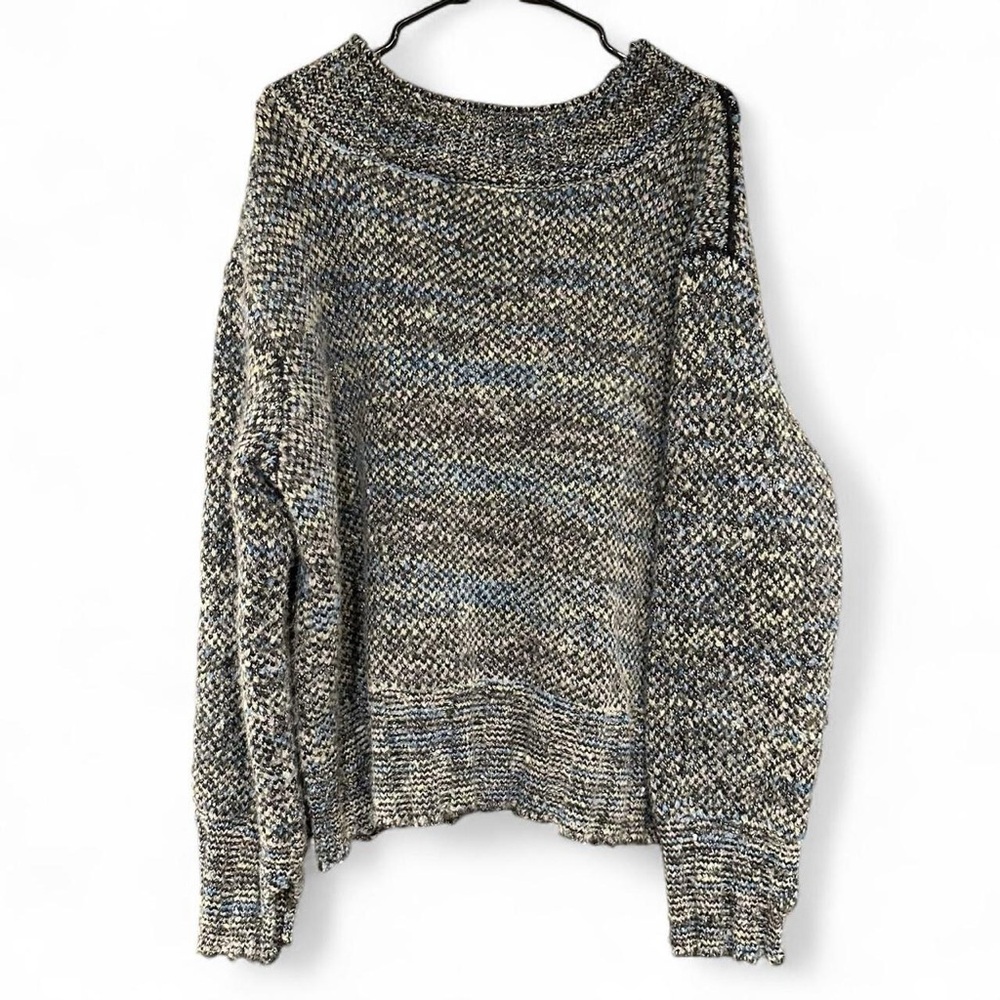 Free People Chunky Knit Cotton Candy Pullover - Large - Picture 3 of 6